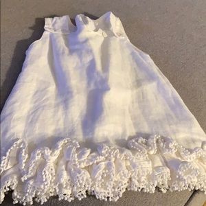 6-12M Impress Arts - NWOT - linen white dress!